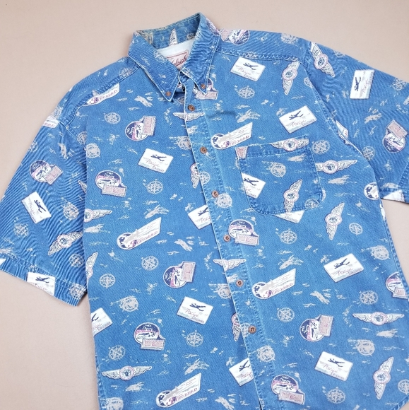 VTG 90's 00's Woolrich Aviation Airplanes Graphic - Picture 4 of 7